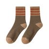 Fleece, Thickened, Looped, Striped, Striped, Women's Mid-calf Socks, Winter Women's Moon Long Socks, Winter Trend