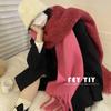 Women'S New Autumn And Winter Versatile Enlarged And Widened Mohair Scarf For Couples Niche Warmth And Versatile Imitation Cashmere Shawl