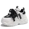 Fashion New Fashion Women Tennis Shoes Chunky Sneakers for Women Spring Autumn Thick Bottom Dad Shoe Ladies PU Leather Platform Sneakers
