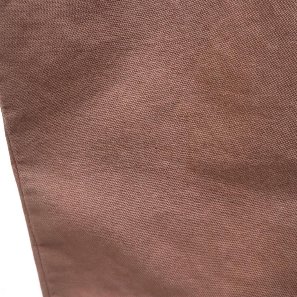 Dries Van Noten Брюки зауженного кроя из смесового льна 40 Пыльно-розовый Женские Б/у