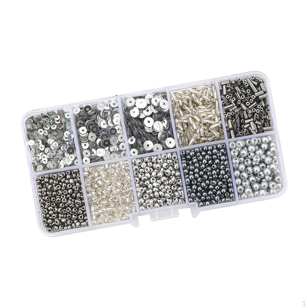 Стеклянный бисер, комплект для изготовления браслетов, ювелирные изделия ручной работы, свободная прокладка, маленькая для