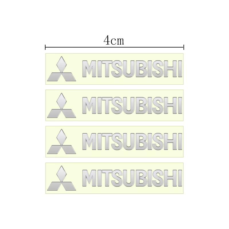 Car Window Wiper Stickers Metal emblem Auto Decor Decals For Mitsubishi ASX LANCER OUTLANDER PAJERO Ralliart Car Accessories