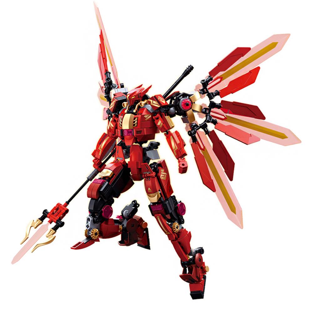 Sluban Pacific Rim Hunter Robot Mecha Warrior Building Blocks Saber Athena Bracer Phoenix Classic Movie Model Boyfriend Gift Set