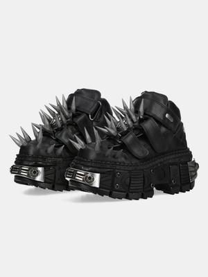 НОВЫЕ Кроссовки на шнуровке с заклепками, Готические панк, Толстая подошва, Горячие девушки, Кожа, Однотонные, Элегантные, Лаконичные туфли, Новейшие