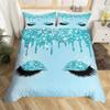 Eyelash Duvet Cover Set Eyes Pattern Design Comforter Cover Microfiber Girly Priness Style Glitter Twin King Queen Bedding Set