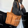 Korean Large-capacity Corduroy 2025 Autumn and Winter New Fashion Foreign Style Simple Leisure Commuting Shoulder Handbag