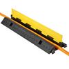 Cable Protector Ramp, 9,979 kg/axle Capacity, 1 Channel Heavy Duty Rubber Cord Hose Wire Cover, 70 x 50 mm Channel, Traffic Speed Bump with Flip-Open