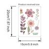 PVC Waterproof Sticker Beautiful Flowers Home Decoration Stickers  Bedroom Bathroom Living Room