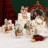 10Pcs/Pack Xmas Decoration Blessing Postcard Birthday New Year Greeting Envelope