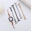 For Apple Watch 7 Band49mm 45mm 44mm 42mm 41mm 40mm 38mm Metal Stainless Steel Woman Bracelet for iWatch Series8 7 SE 6 5 4 3 2 1 Strap