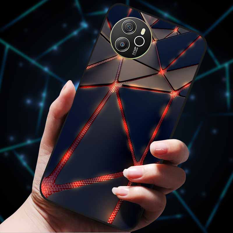 Для Oscal Tiger 12 Чехол Крутой Роскошный Мягкий Черный Силиконовый Ударопрочный Чехол для Телефона для Blackview Oscal Tiger 12 Coque Fundas TPU Etui