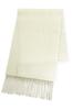 Vita Natur Premium Cashmere Muffler Cashmere Plain Muffler X [Vita Natur] 100% [Men's] (180cm 30cm) (White)