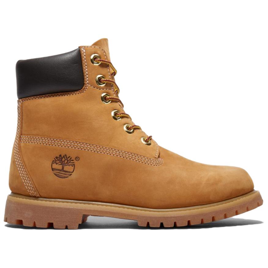 Timberland 6-дюймовые водонепроницаемые ботинки премиум-класса на шнуровке, пшеничные, женские кроссовки, рыжие, TB1103617-131