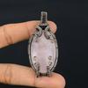 Rose Quartz Jewelry, 999 Copper Wire Wrapped Pendant Handmade Gemstone Jewelry, Gifts For Wife Brand New Pendant