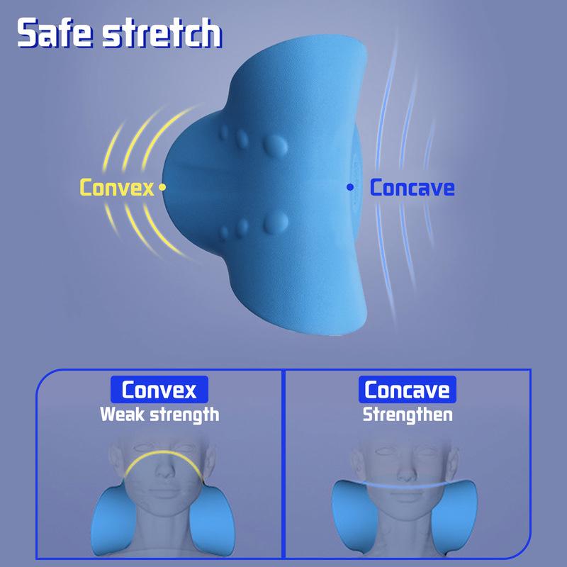 Neck and Shoulder Stretcher Neck Relaxer Cervical Traction Device Cervical Spine Correction Pillow