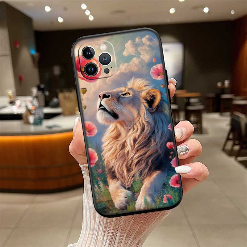 UP3 Animal lion Phone Case for Samsung Galaxy S20 S21 S22 Ultra FE + Plus A21S A22 A24 A25 A26 A30 A30S A31