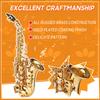 Bb Soprano Saxophone Gold Lacquer Brass Sax with Instrument Case Mouthpiece Neck Strap Cleaning