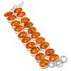 Baltic Amber Gemstone Handmade 925 Sterling Silver Bracelet 7-8" P1I39