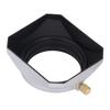 Lens Hood Square Retro 46mm Lens Hood Shade for Digital Camera Mirrorless Camera Silver