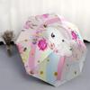 1PC Unicorn Flowers Umbrella-8-Rib Reinforced Portable Folding Travel Suitable for All Seasons Outdoor Daily -Z0488