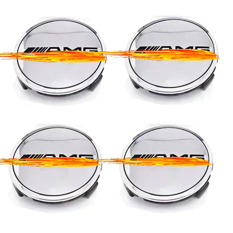 75мм 4шт крышка центра ступицы колеса автомобиля эмблема крышка подходит для Mercedes Benz модифицированные аксессуары w204 w211 w205 W212 AMG w203