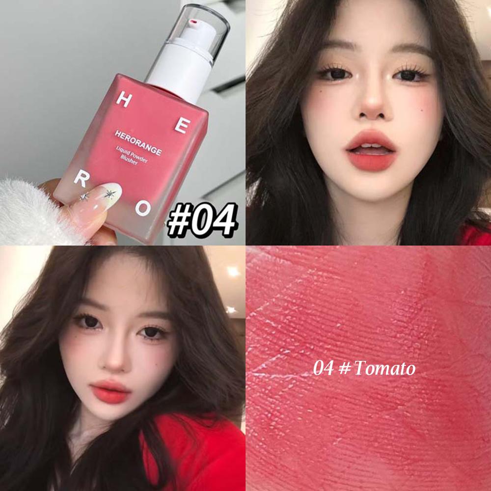 4 Colors Liquid Blush Pressed Blush Moisturizing Enhancing Face Eyes Lips Women's Makeup Create Rouge Blush Cream
