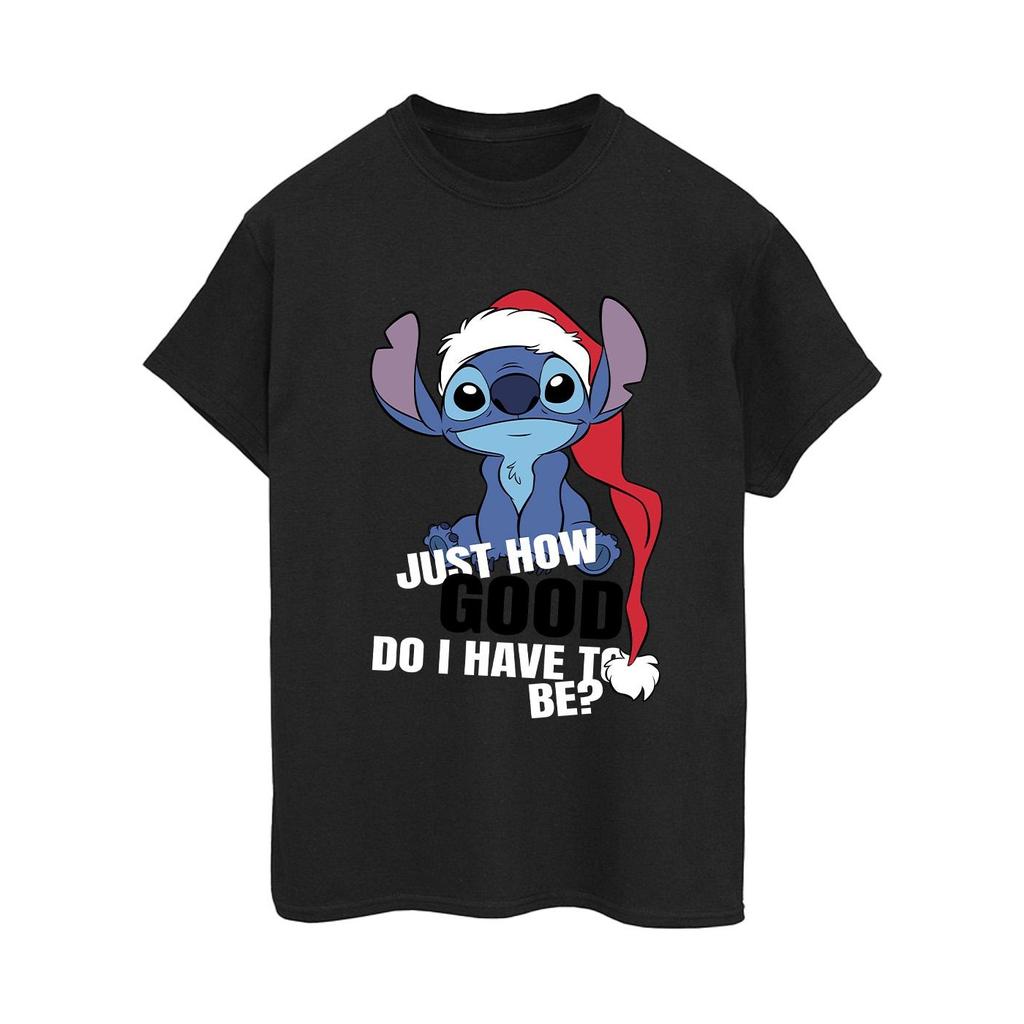 Disney Womens/Ladies Lilo & Stitch Just How Good Cotton Boyfriend T-Shirt