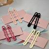 2Pcs/Set Candy Color Metal Hollow Hair Clip Broken Hair Side Duckbill Bangs Y2K Hair Accessories