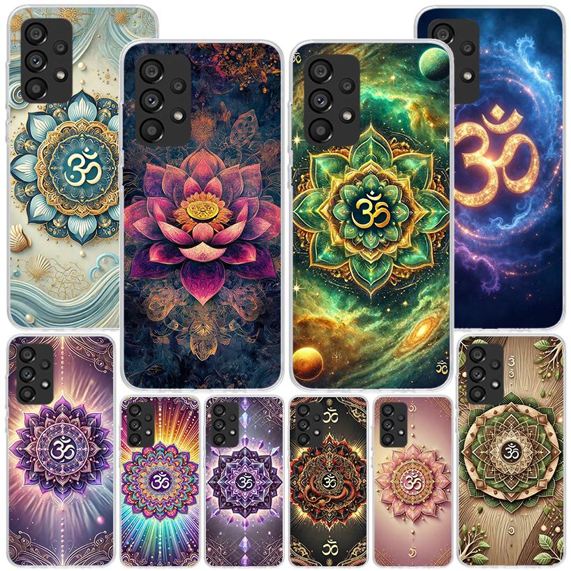 Mandala Chakra Insist Yoga Phone Case For Samsung Galaxy A52 A32 A22 A12 A51 A31 A50S A30S A20S A10S Note 20 Ultra 10 Plus S10 A