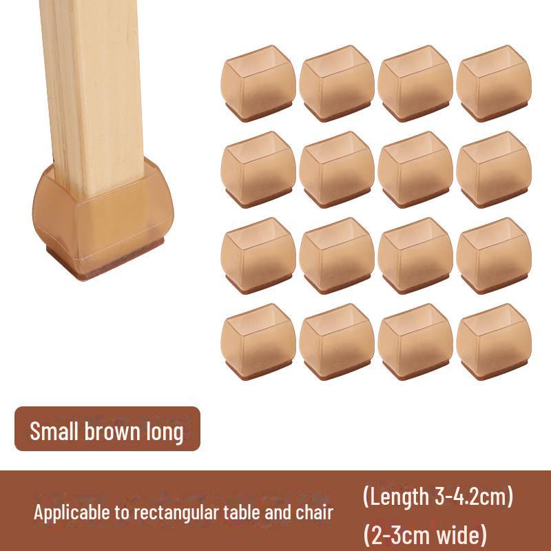 Бесшумные силиконовые противоскользящие защитные накладки на ножки столов и стульев