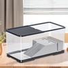 Aquarium for S, Reptile Habitat with Cover, Multifunctional Resting Platform