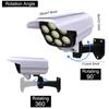 Solar Light Motion Sensor Security Dummy Camera Wireless Outdoor Flood Light IP65 Waterproof 77 LED Lamp 3 Mode for Home Garden