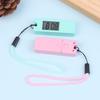 1Pc Luminous Led Keychain Pocket Watch Mini Silent LCD Digital Display Electronic Clock Portable Student Exam Travel Pocket Watc