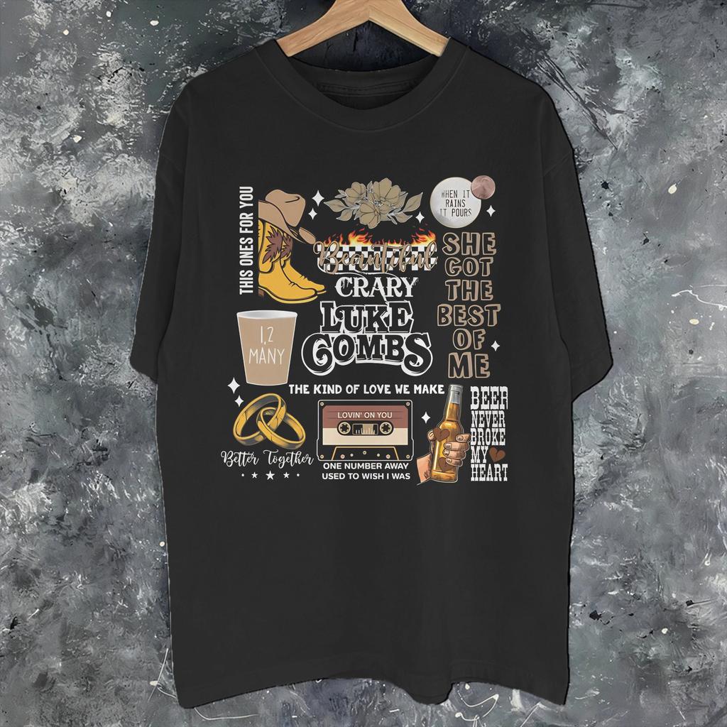 Lukes Combs The Way I Am 2026 Apparel Unisex Unisex T Shirt Pure Cotton Tee Graphic Printing Tshirt Clothing