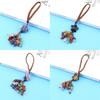 Agate Star Pendant Keychain Handmade Crystal Car Charm For Gift And Decoration
