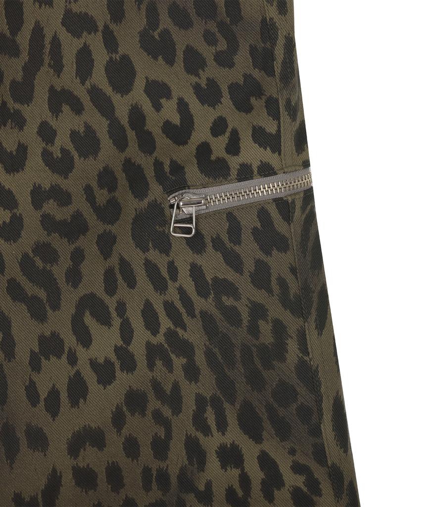 HIGH SCHOOL DISCO Leopard Zipper Pocket Pants_Khaki
