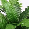 2Pcs Artificial Boston Fern Faux Ferns 20 Leaves for Each Bouquet Fake Fern Bush Plant Lifelike 21 Inch for Office Garden Decor