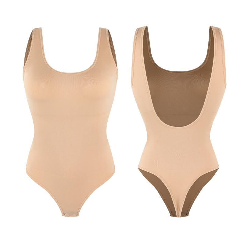 Bodysuit Shapewear Thong Women Backless Full Body Shaper Tummy Control Slimming Sheath Butt Lifter Push Up Abdomen Shapers