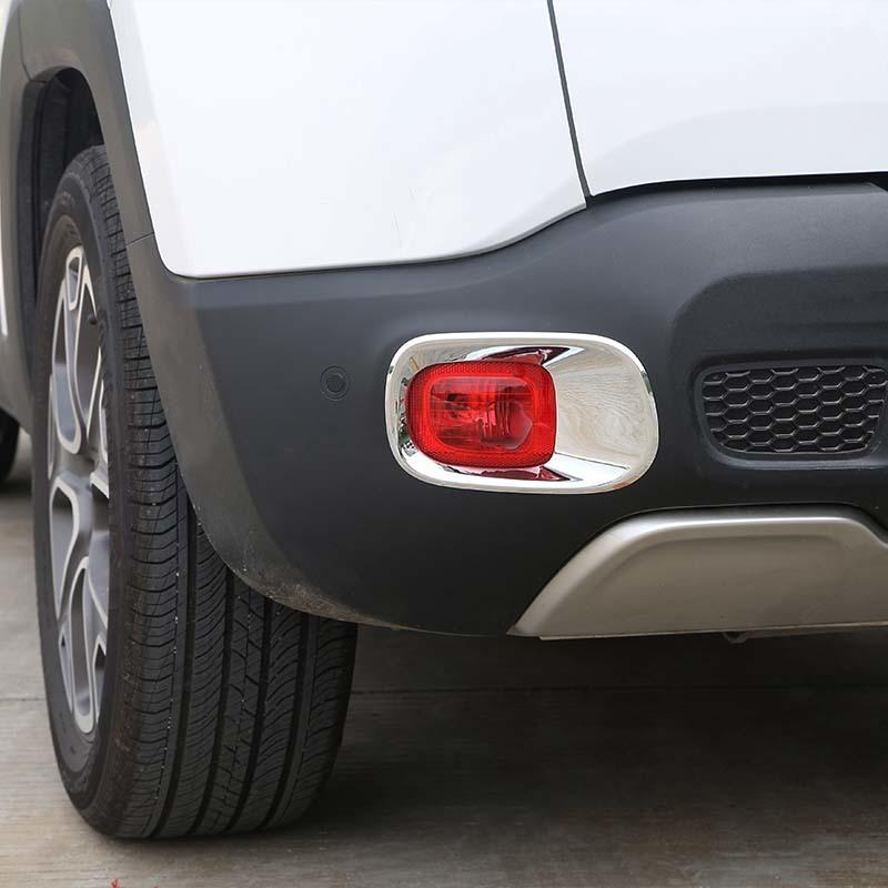 Задние противотуманные фары, корпус фары, ABS, украшение для Jeep Renegade 2016 года, внешние аксессуары, ABS-пластик