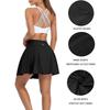 CHARMLEAKS Женская спортивная юбка с эластичной резинкой на талии, спортивная нижняя часть с внутренними шортами