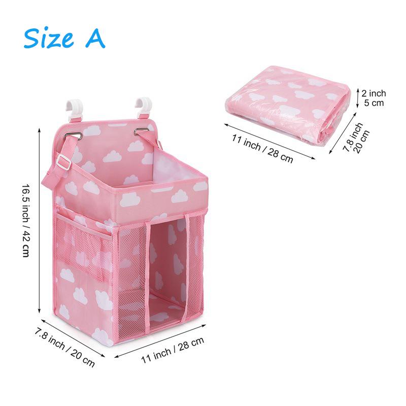 Органайзер для хранения кроватки для новорожденных, подвесная сумка для хранения кроватки, органайзер для детских вещей, комплект постельного белья, сумка для хранения подгузников