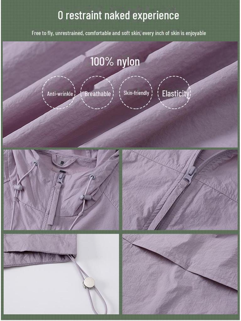 Легкая солнцезащитная одежда с защитой от солнца UPF50+ для кемпинга, велоспорта и спорта - дышащий Ice Silk для мужчин и женщин.