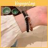 Style Handcrafted Ethnic Natural Stone Beaded Bracelet Unisex Geometric Design