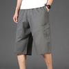 Мужские летние шорты-карго с несколькими карманами, повседневные укороченные брюки, быстросохнущие спортивные брюки средней длины