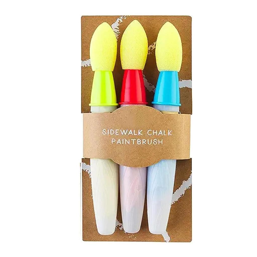 Набор моющихся мелков для рисования на асфальте с кистями, подходит для подростков и детей