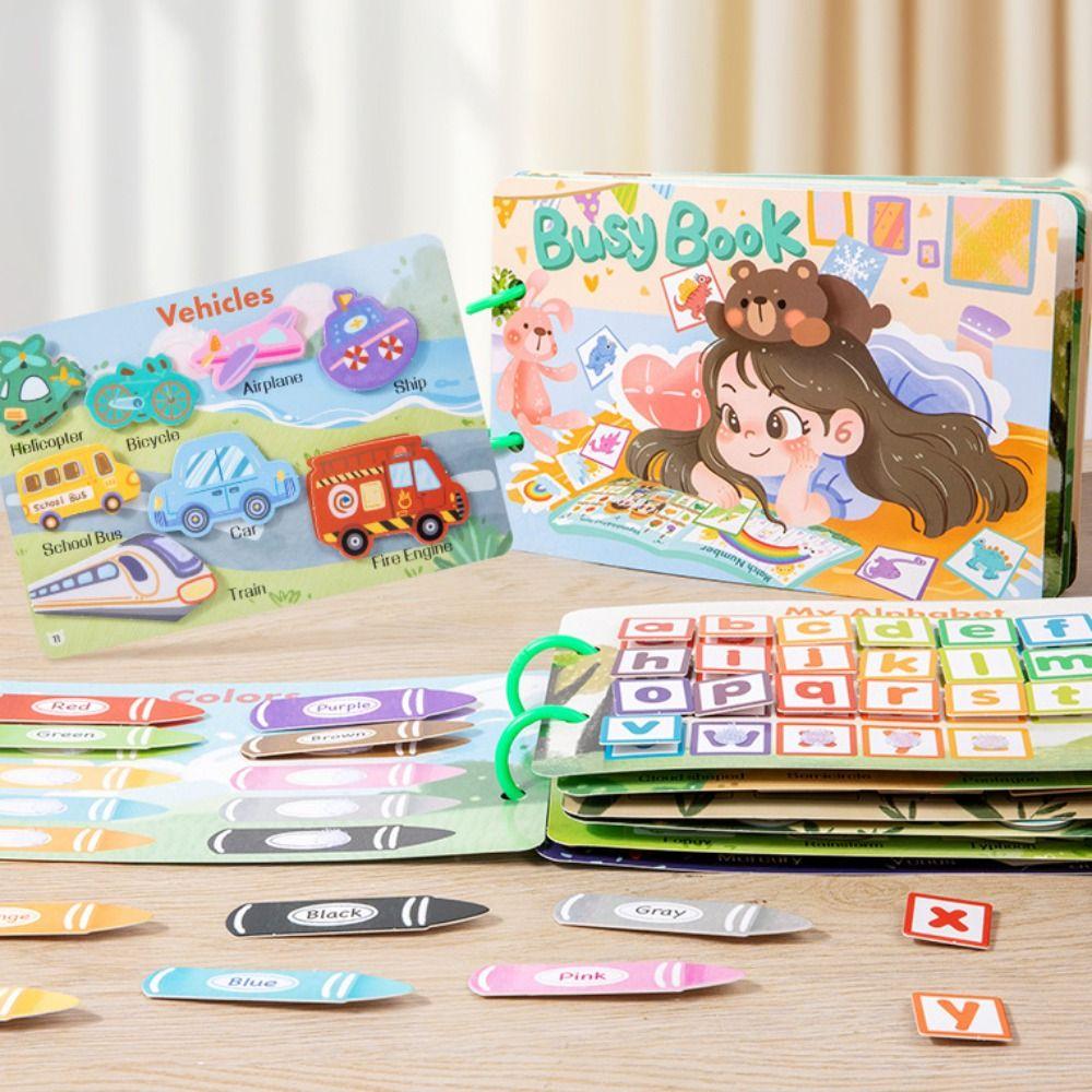 Классификация по цветам Монтессори Тихая Развивающая Книга Книга наклеек для цифровой классификации Малыши