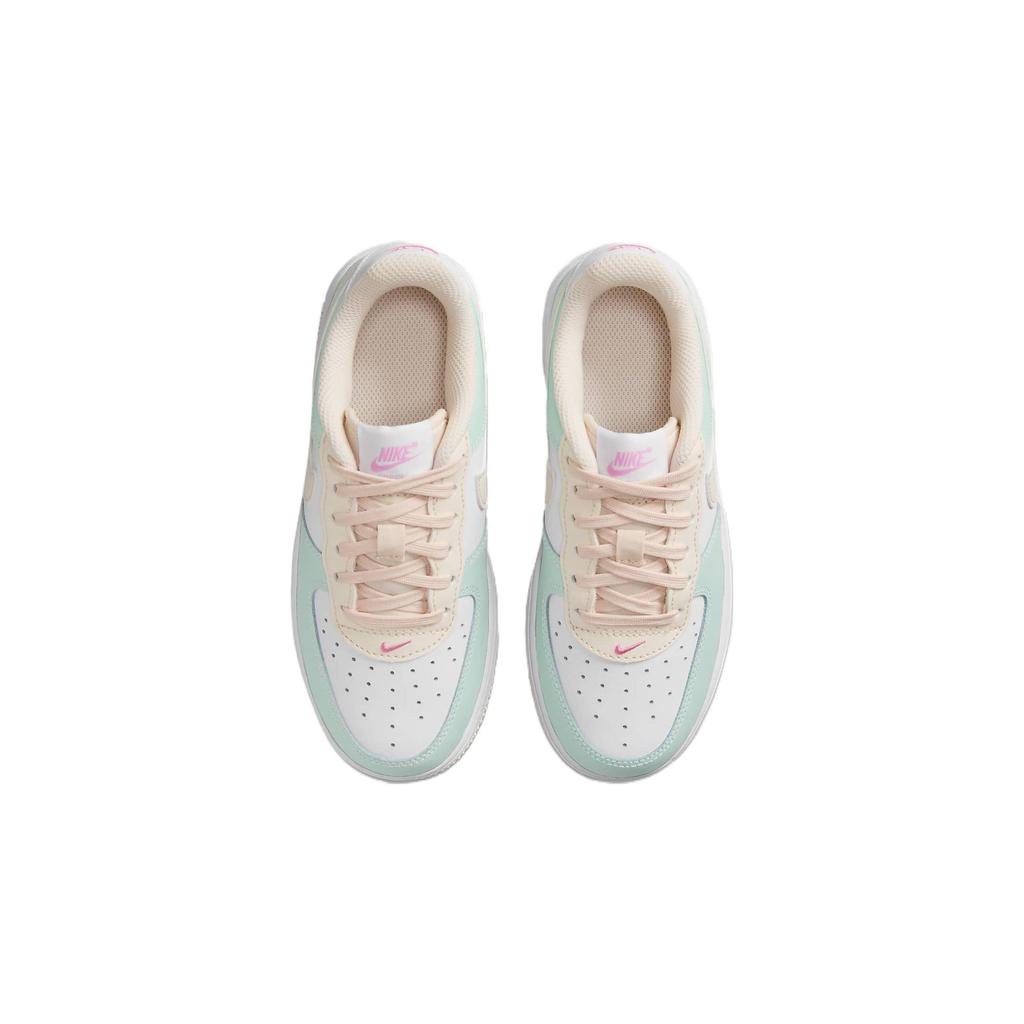 Nike Детские кроссовки Force 1 PS Emerald Rise Guava Ice Green White Pink-Spell FJ3484-300