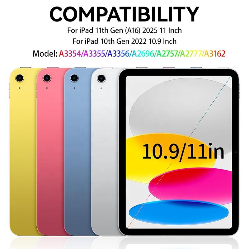 Y-Fold Case for iPad A16 11th Generation 2025 / iPad 10th 10.9 Inch 2022 Powerful Magnetic Attachment Y-Multiple Stand Cover