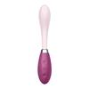 Satisfyer Flex 3 Berry Flexible Vibrator Bendable Slim G Spot Clitoris Simultaneous Stimulation Flexible Flexible Clitoral Orgasm Medium Orgasm Two