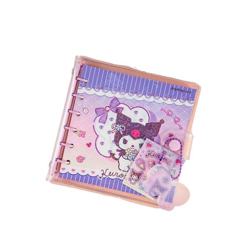 Sanrio Цветочный Хрустальный Блокнот на Кольцах с Сменными Листами Мультяшный